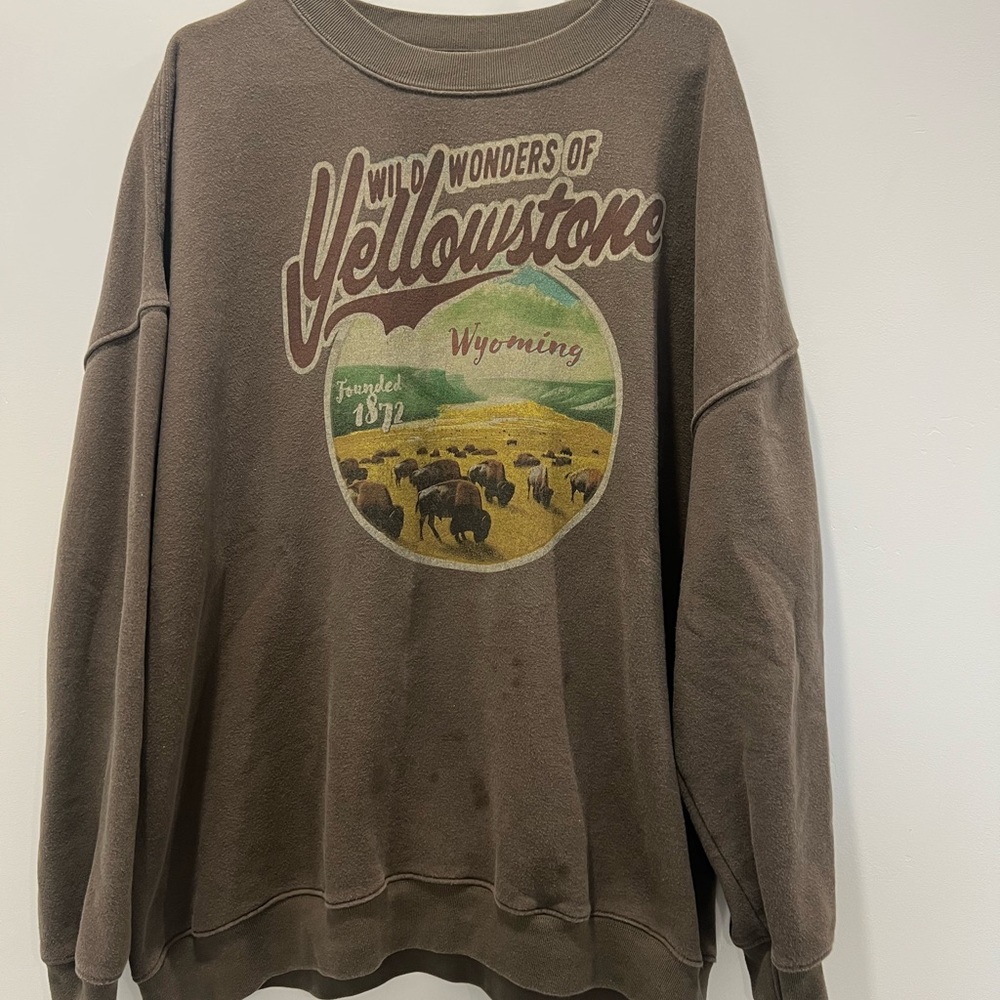 Brown Crew Neck Sweater